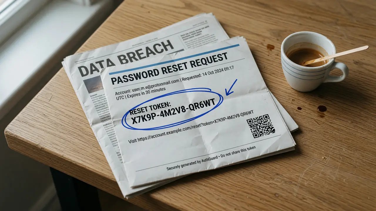 A wide editorial front-desk shot with the bonus-code page open on a notebook, the welcome offer language circled in red